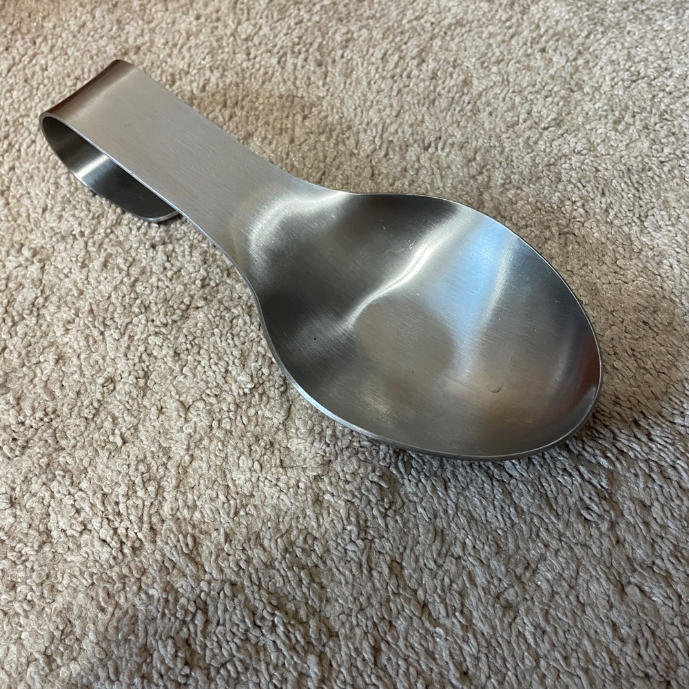 *SOLD* Stainless Steel Spoon Rest